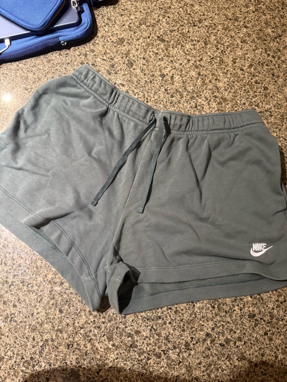 Wmns Forest Green Nike Fleece Shorts Size XL